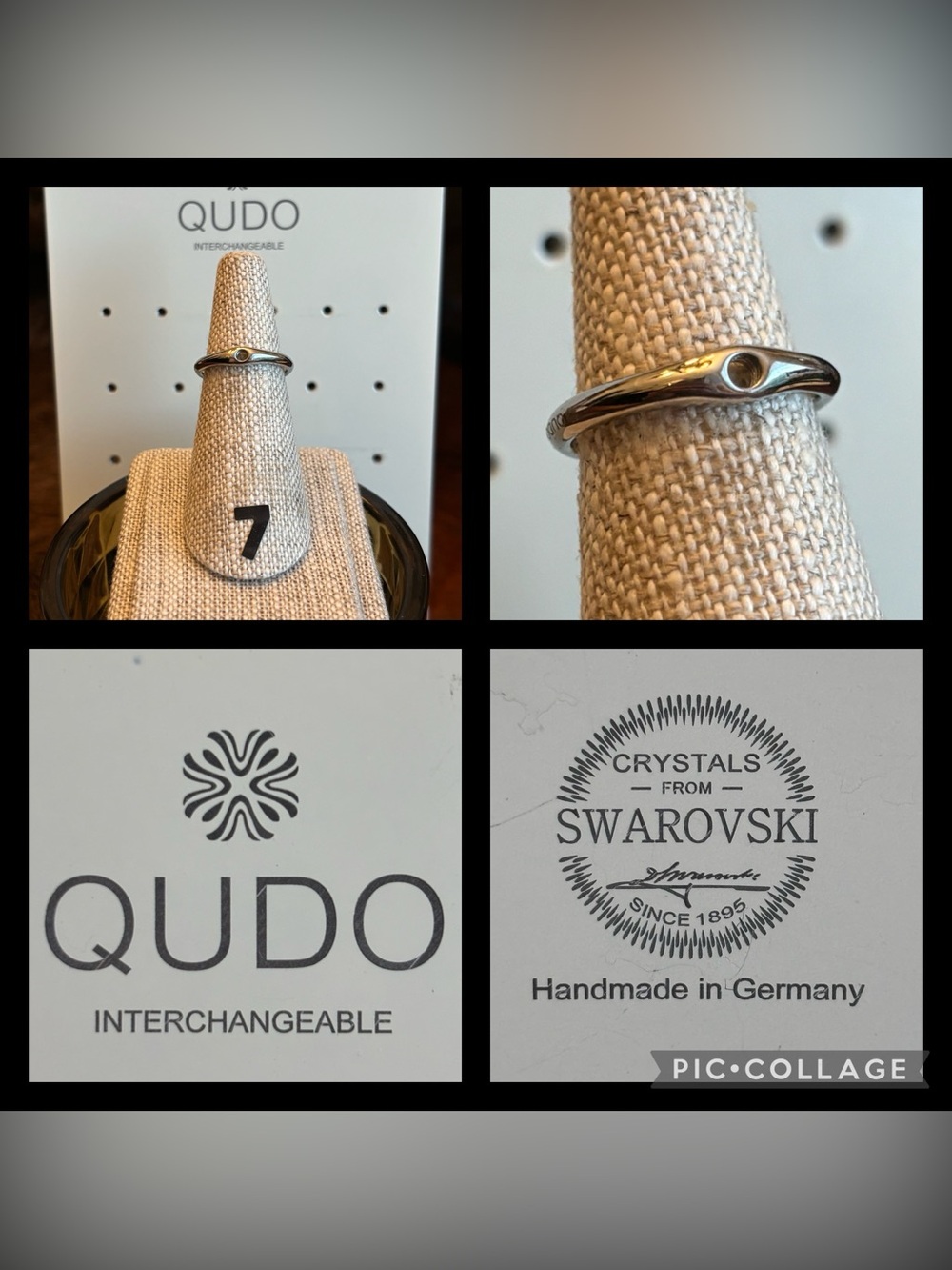 QUDO Interchangeable Ring Silver 7